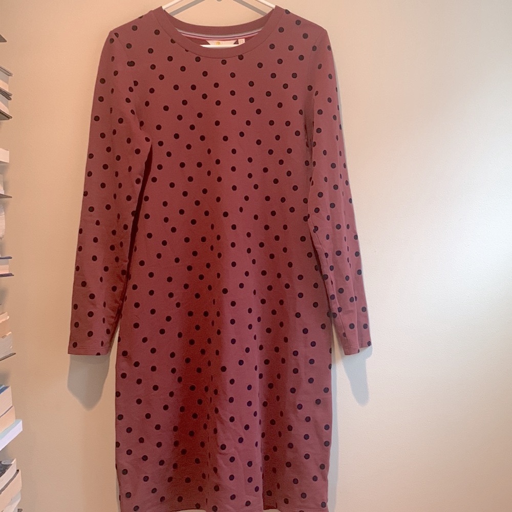 Boden Polka Dot Shirt Dress - Super soft material- So cute